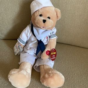 Teddy Bear Nautical Sailor Teddy Bear Stuffed Animal Sound Playing NWT